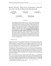 Rapid Poison: Practical Poisoning Attacks Against the Rapid Response Framework